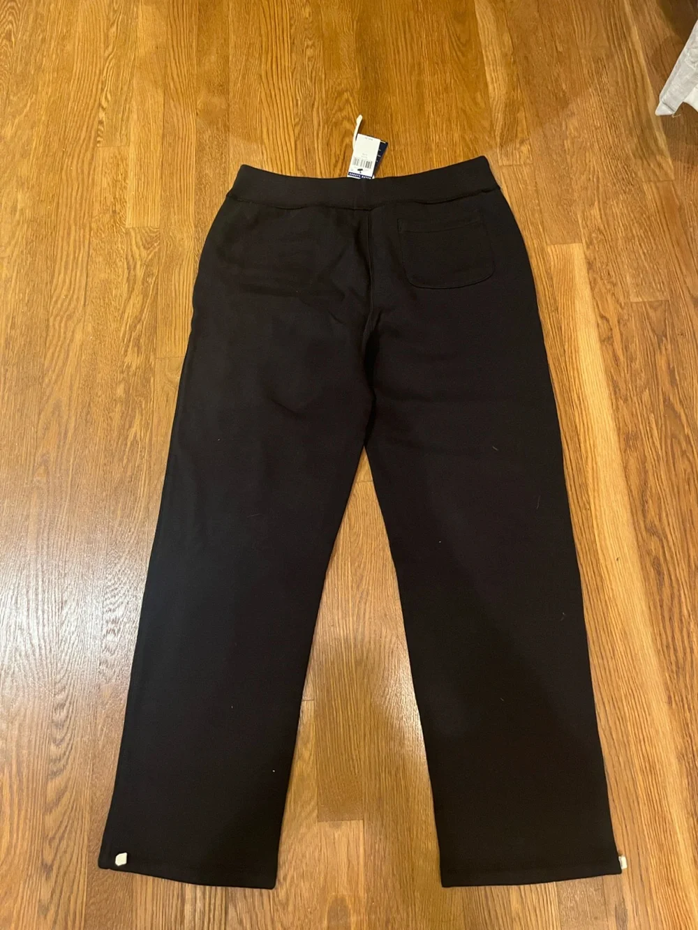 Polo by Ralph Lauren Black Knit Waistband Pants with Blue Label